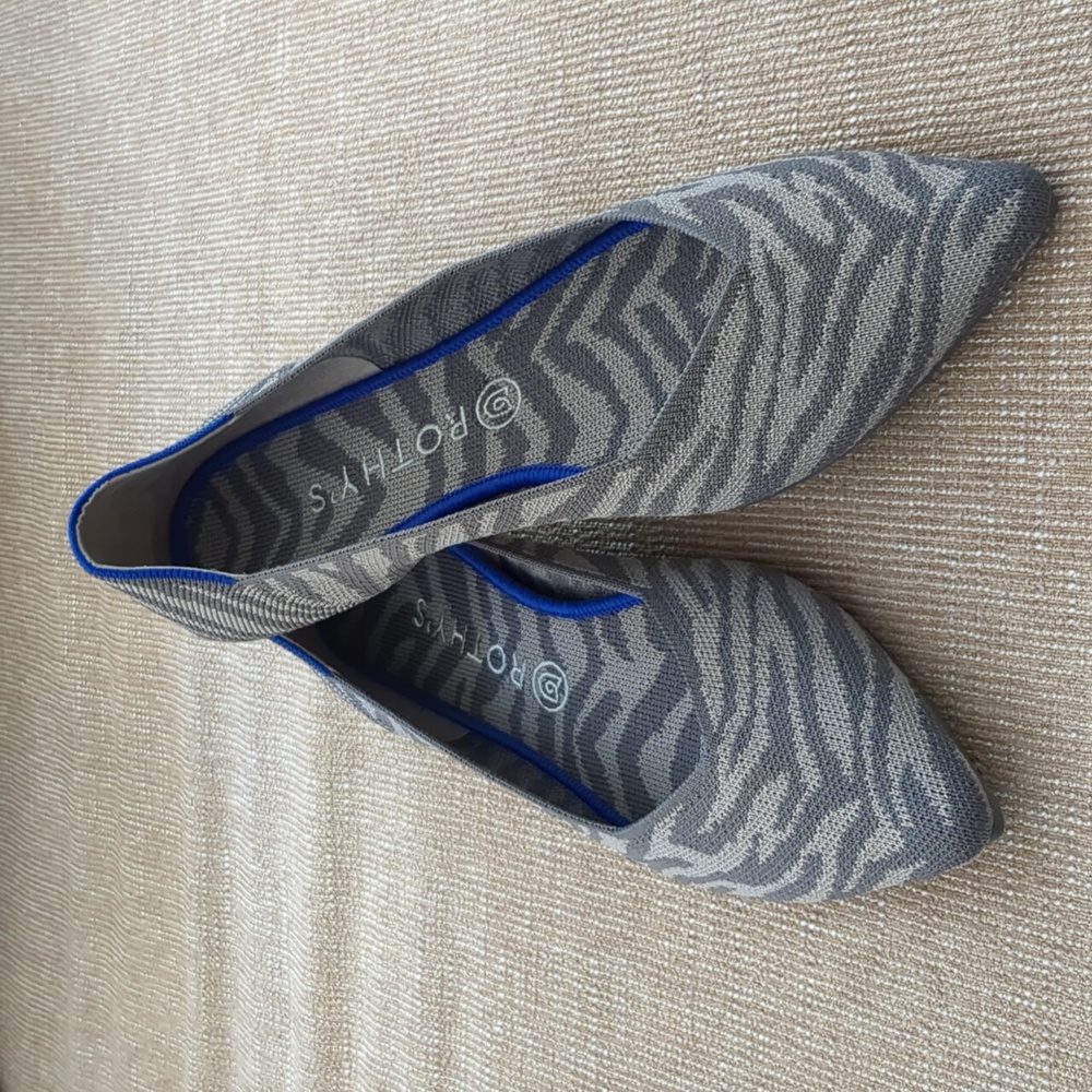 Rothy's The Point Grey Zebra Stripe